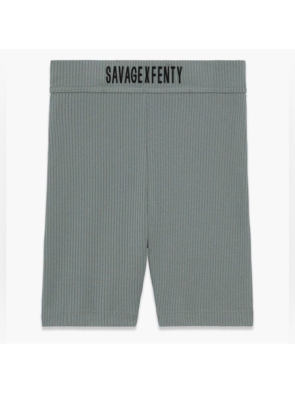 Savage x FENTY Essential Heavy Rib Logo Bike Shorts Deep Gray Medium